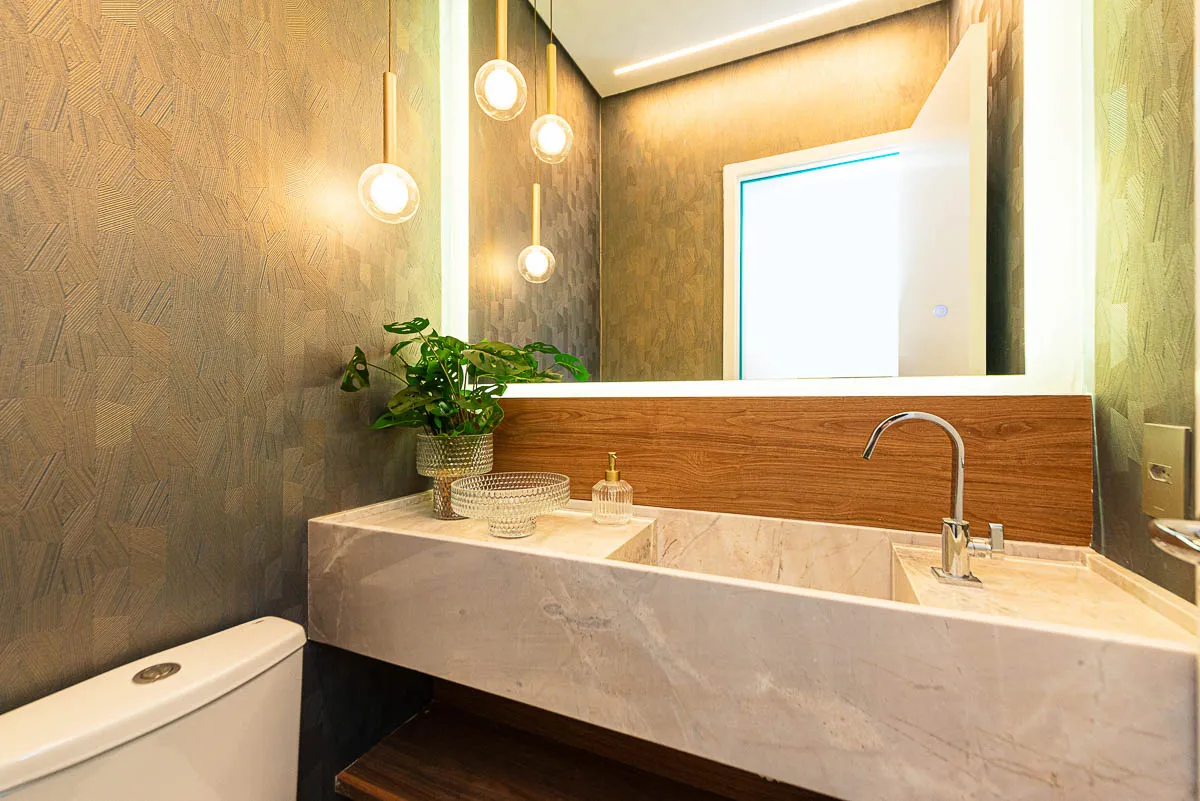 Lavabo do decorado Haus Residence Club